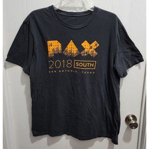 PAX Penny Arcade Expo South 2018 Gray Short Sleeve Crew Neck T Shirt Size XL